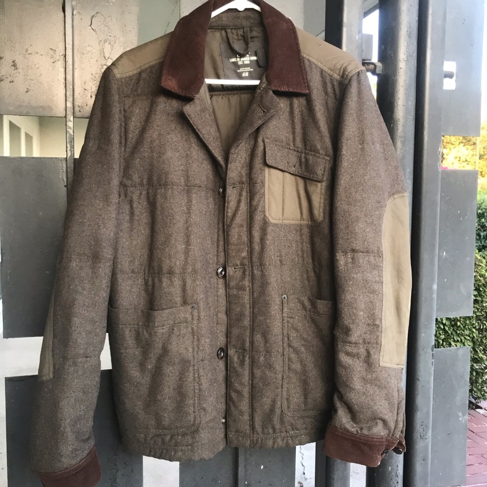 olive green men’s winter jacket